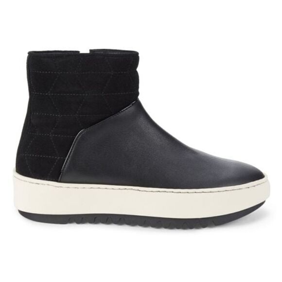 New Aquatalia Alayna Leather & Suede Ankle Side Zip Boots Made in Italy Size 8 - Picture 2 of 14